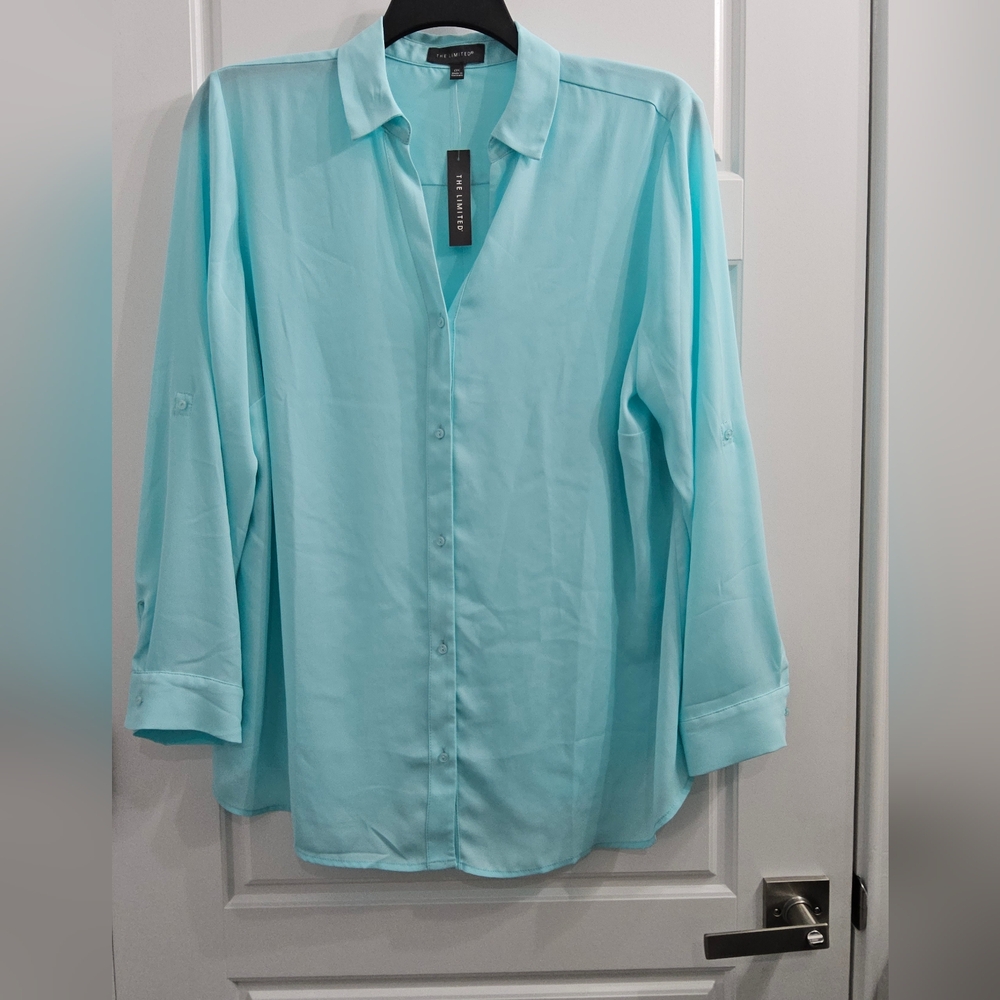 The Limited Tiffany Color Blue Shirt